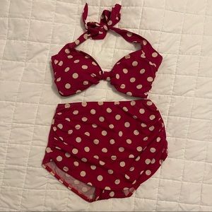 ModCloth Red Polka Dot Bikini